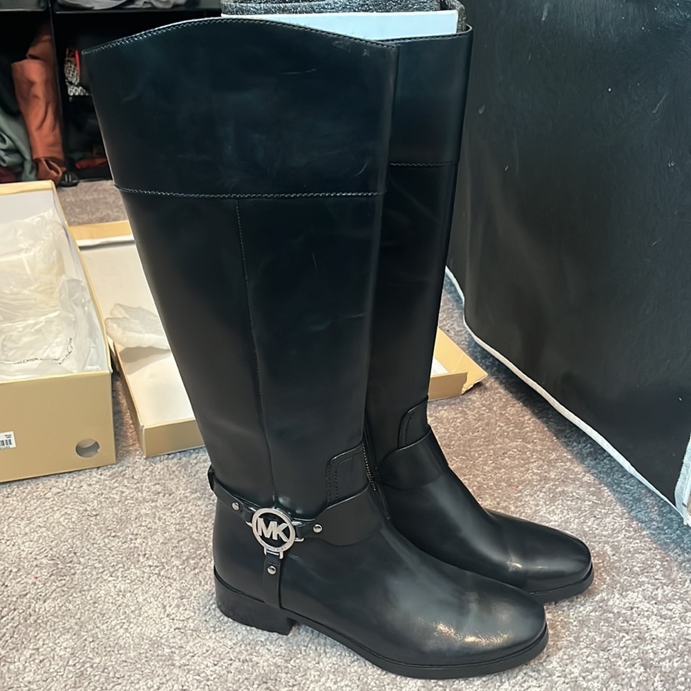 Michael Koors Leather Boots (Fulton Harness Boot)